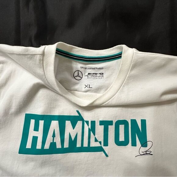 Lewis Hamilton No.44 Petronas Mercedes F1 Grand Prix Short Sleeve T-shirt Size L - Picture 4 of 9